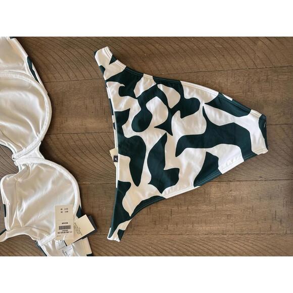 NWT Abercrombie & Fitch 2-Piece Bikini Top & Bottoms Curve Love Women’s Medium - Picture 6 of 15